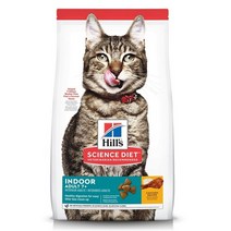 사이언스다이어트 어덜트 7+ 인도어 치킨 고양이 사료, 1.6kg, 2개