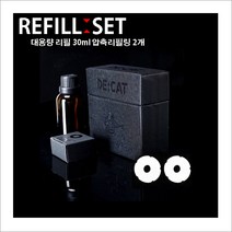 메탈 반영구적 디캣 유니크 명품26향 송풍구타입 리필세트 방향제, 페퍼민트티트리