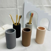 규조토 칫솔 꽂이 면도기 홀더 욕실용품 친환경 칫솔통 거치대 인테리어 제로웨이스트, 브라운