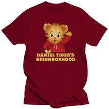 호랑이 티셔츠 남자 반팔티 라이더티 2022 패션 로고 프린트 티셔츠 남성용 Daniel Tiger Neighborhood 블