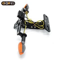 혼다 용 CBR125R 2011 2018-2020 후면 라이센스 플레이트 테일 프레임 브래킷 회전 신호등, 06 A set with lights