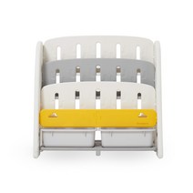 베네베네 쁘띠 선인장 유아 아기 전면책장 정리대, 옐로우