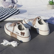 곰돌이 스니커즈녀 2021년 여름 학생 뮬장 하라주쿠 인스 보드 신발 사이즈가 큰 편이라 한 사이즈 작게 구매 권장RWTYI9233-199_G