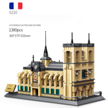 레고 호환 블럭 조립 에펠탑, 노트르담 대성당 1308 pcs