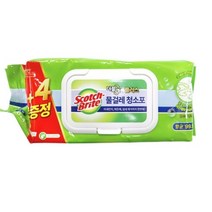 3M 스카치브라이트 더블액션 물걸레 청소포 대형 리필 20매+4매 증정, 2개