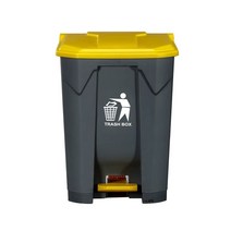 호텔 쓰레기통 상업용 야외 페달 홈 주방 대용량 대형 음식물쓰레기통 3L 음쓰통 휴지통, 80L-블랙