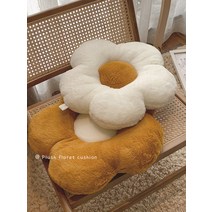 뽀글이 플라워 방석 꽃방석 소파 침실 바닥 의자 쿠션 사무실 의자 쿠션 등받이