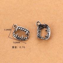 10 PC 할로윈 호박 박쥐 유령 DIY 합금 펜던트 보석 액세서리 팔찌 인공 목걸이, 11 #16*13mm 10pcs