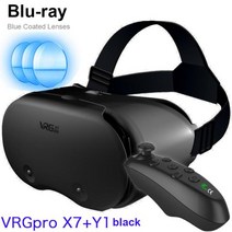 vr영상기기 3D VR 헤드셋 스마트 가상 현실 안경 7 인치 헬멧 폰 안드로이드 아이폰 렌즈 컨트롤러, 02 02 X7 and 052