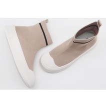 여자 5cm 통굽 니트 삭스 부츠