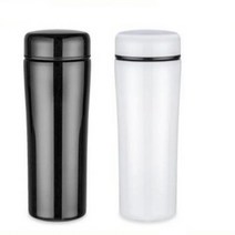 주문제작 텀블러 선물 이니셜 커스텀 보온보냉 텀블러 예쁜 텀블러5종(350ml~500ml) 세척하기편한 집들이 선물, 1005블랙