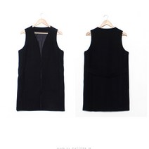 [원단쟁이] [옷패턴] 75-049 P855-Vest(여성 베스트) E48 패턴