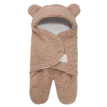 신생아 랩 담요 아기 침낭 봉투 겨울 어린이 슬립 색 발싸개 유모차 니트 수면 자루 선물, [19] B11 brown 0-6 months