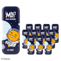 카카오프렌즈 민트 무설탕 캔디 스페이스어드벤처 아이스 민트 12개