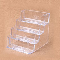 4단 명함거치대 실용적인 명함꽂이 아크릴 명함스탠드
