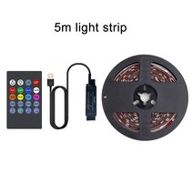 모니터 조명 엠비언트 라이트TV 백라이트 음악 동기화 15 - 80 인치 미러 pc에 대 한 USB 전원 RGB5050 LE, 03 5m