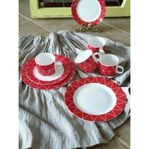 like 아라비아핀란드 테이블웨어 B형, 레드, 디너