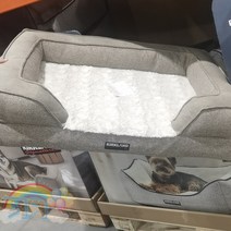 강아지집 COSTCO 구매함 KIRKLAND 코클랜드 양면 뒤집다 형 애완동물용집 깔다 방석 겨울 가을 1632795107, 그레이 (빅 )