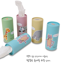 동물 캐릭터 휴대용 캔티슈 4종 8개 (1세트) 단체 대량, 단품