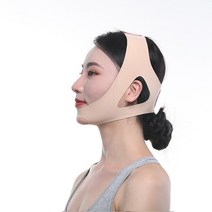 벌어진입 코골이 방지 수면 교정 벨트 수면중 입벌림 턱 압박 벤드, 흔적 피부색 턱_S