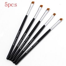 화장 브러쉬 붓 해피 메이크업 5 pcs 블랙 아이브로우 경사 플랫 앵글 브러쉬 아이라이너 아이 섀도우, HC563