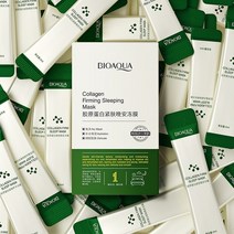 콜라겐마스크백 콜라겐팩 석고팩 Bioaqua 20 개몫 콜라겐 퍼밍 나이트 냉동 거친, 없음