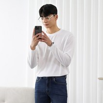 붐스타일 부드러운 윈터 기모 세미 오버핏 긴팔티
