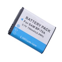 750mAh BP 카메라 배터리 + AC 자동차 충전기 플러그 삼성호환 SL630 WP10 TL205 ES78 1 피스, 한개옵션0
