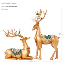 집들이 새집 선물 부자 나무 술장 장식품 인테리어 소품 집 거실 TV장 현금 나무 새집 선물, 풍부한꽃만들기포춘사슴