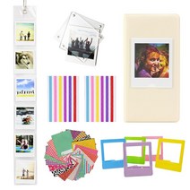 휴대용 포토프린터 무선 셀피 핸드폰 사진인화기 Fujifilm Instax Square SQ1 SQ6 SP-3 프린터 필름 용지, 04 Yellow Album Set