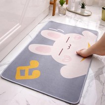 귀여운 발매트 주방 현관 욕시리 화장실 러그발매트 욕실매트 주방매트 러그 거실매트 화장실러그 화장실매트 욕실발매트 미끄럼방지매트 현관매트 현관발매트, 04. 달곰돌이:-