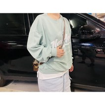 기획상품 가을데일리 남녀공용 포인트룩 뉴욕레터링 루즈핏 맨투맨