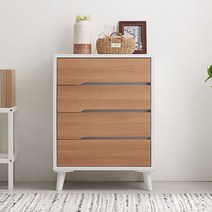 다빈 700 4단서랍장 침실서랍장 옷장 드레스수납장, 색상:오크그레이