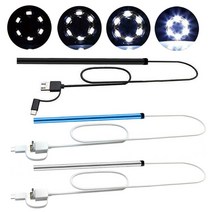5.5mm 귀 Otoscope 카메라 Borescope 빛나는 왁스 청소 치아 구강 검사 안드로이드에 대한 건강 관리, 02 blue