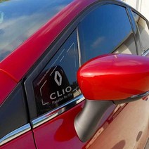 클리오 튜닝 카본스타일 A필러 플레이트 몰딩, 레터링르노