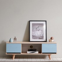 가구 서랍 거실장 tv다이 1200 6colors, 메이플블루