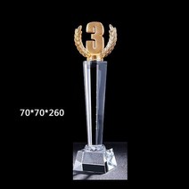 트로피 미니 우승 시상식 졸업 골프 축구 트로피 맞춤형 크리스탈 트로피 123 상 챔피언 스포츠 수상자 교, 01 26X7X7CM