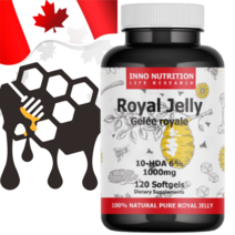 고함량1000mg 캐나다 로얄젤리 120캡슐 면역력 효과 본사 직구, 1병