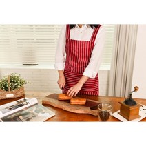 모올글래드 스트라이프 앞치마 카페 바리스타 공방 요리 제빵 화원 줄무늬 앞치마, 스트라이프 앞치마 (블랙)