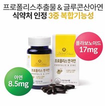 캐나다 프로폴리스 알약모양캡슐 프로폴리스앤아연 아연c 플라노보이드 약3개월분