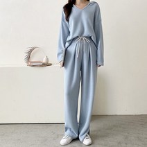 [디어제인]보들보들 후드트레이닝팬츠세트 de00119