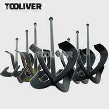 툴리버 휘지않는 믹서날 주물 믹서기날 4날 M14 미장 타일 몰탈 시멘트 교반 드릴, 4날 대형헤드 60cm