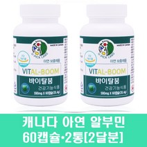 알부민영양제 계란 난백가루 수액 수치 남자 아연 글루콘산아연 징크 면역력 알부민바이탈 캐나다알부민 호손베리 로얄제리 수술후 식약처인증, 2통