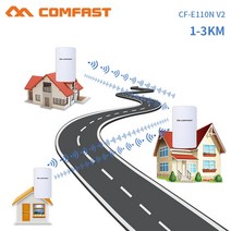 사용이 편리한 3KM 장거리 CPE 실외 와이파이 라우터300Mbps 2.4 및 5G 무선 AP 브리지 액세스 포인트 증폭기 안테나 반복 나노 스테이션, 2pcs more cheaper, 300M 5G CF-E120A