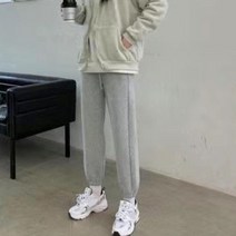 여성 융기모바지 밴딩 팬츠 융털 레깅스 여성용 따뜻한 기모 블랙 그레이 스웨트 팬츠 캐주얼 드로스트링