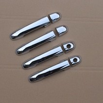문콕 방지 도어 가드 for kia forte kia cerato 2009 2010 2011 2012 2013 new chrome car side door handle 커버, 열쇠 구멍 2개