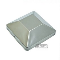 포스트캡 DFC44R 실버 100mm 펜스 시공 기둥 보호캡