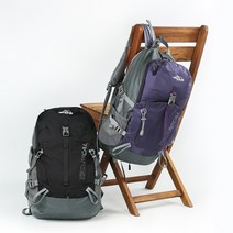 쿠션등판 매쉬 통기성 편안한 등산가방 산악 라이딩 백팩 트레킹배낭 등산모임, 블랙