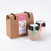 화산수천일염 히말라야핑크소금&함초소금 2개입 소금 선물세트, 230g,300g