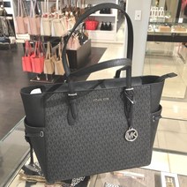 마이클코어스 Michael Kors GILLY 여성 라지 드로스트링 핸드백 토트 지갑 숄더백 블랙 크로스백 레더